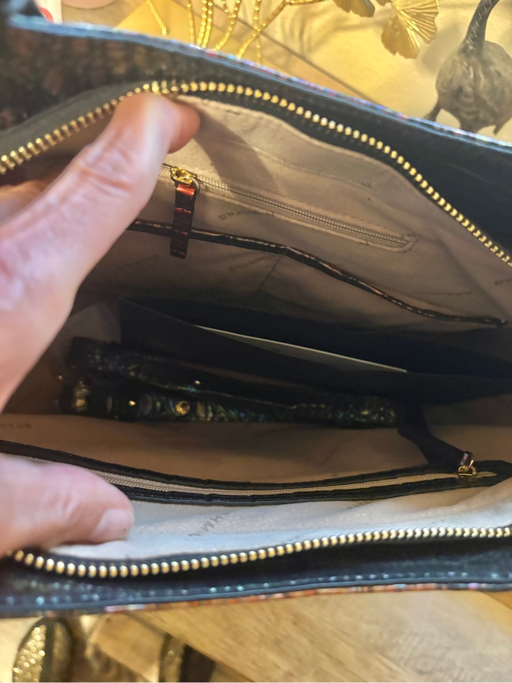 Brahmin Elaine Black Pearl NWT - Picture 3 of 11